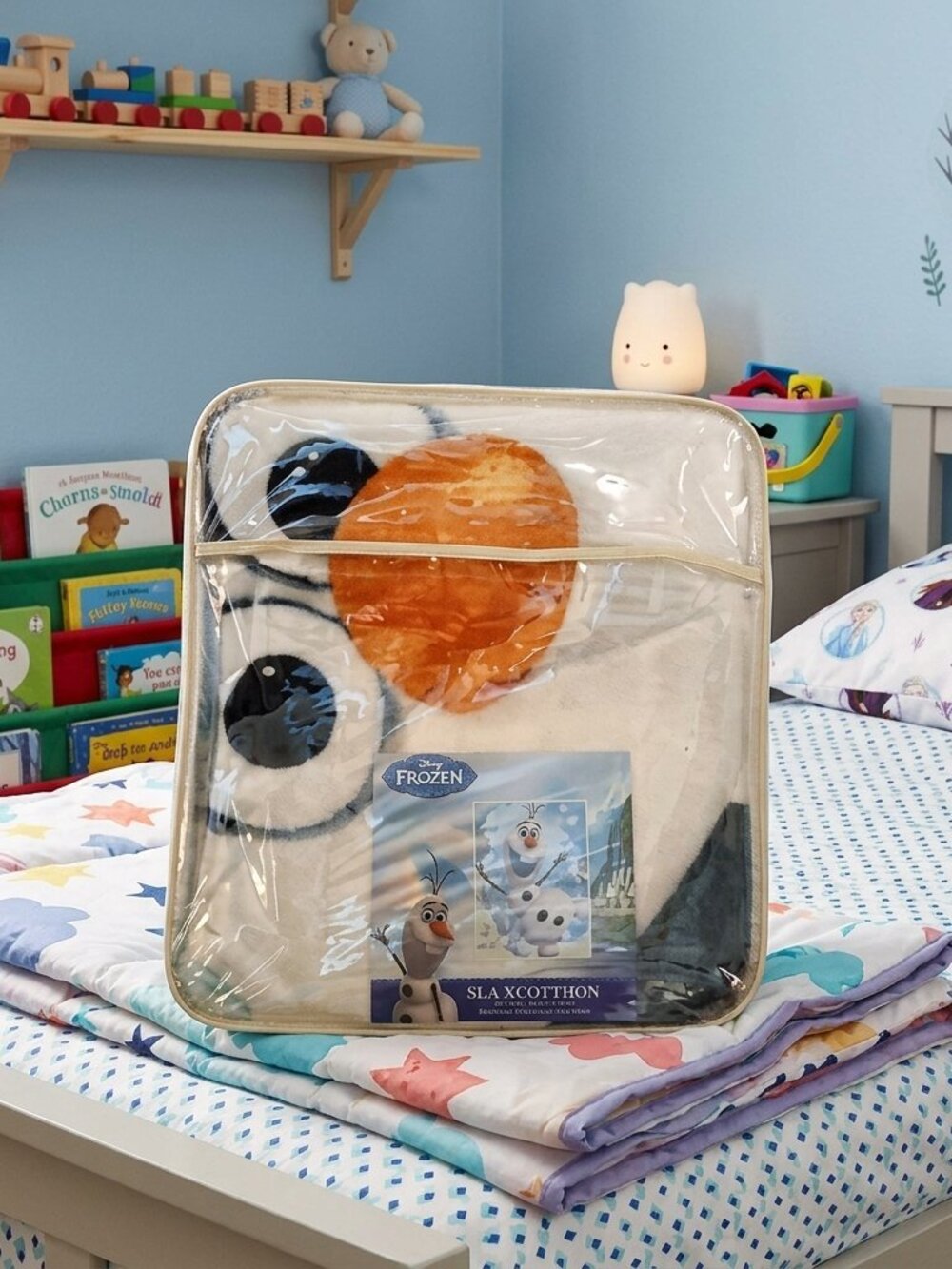 NWT Disney Frozen Olaf Twin Bedding Set Silk Touch Throw Blanket